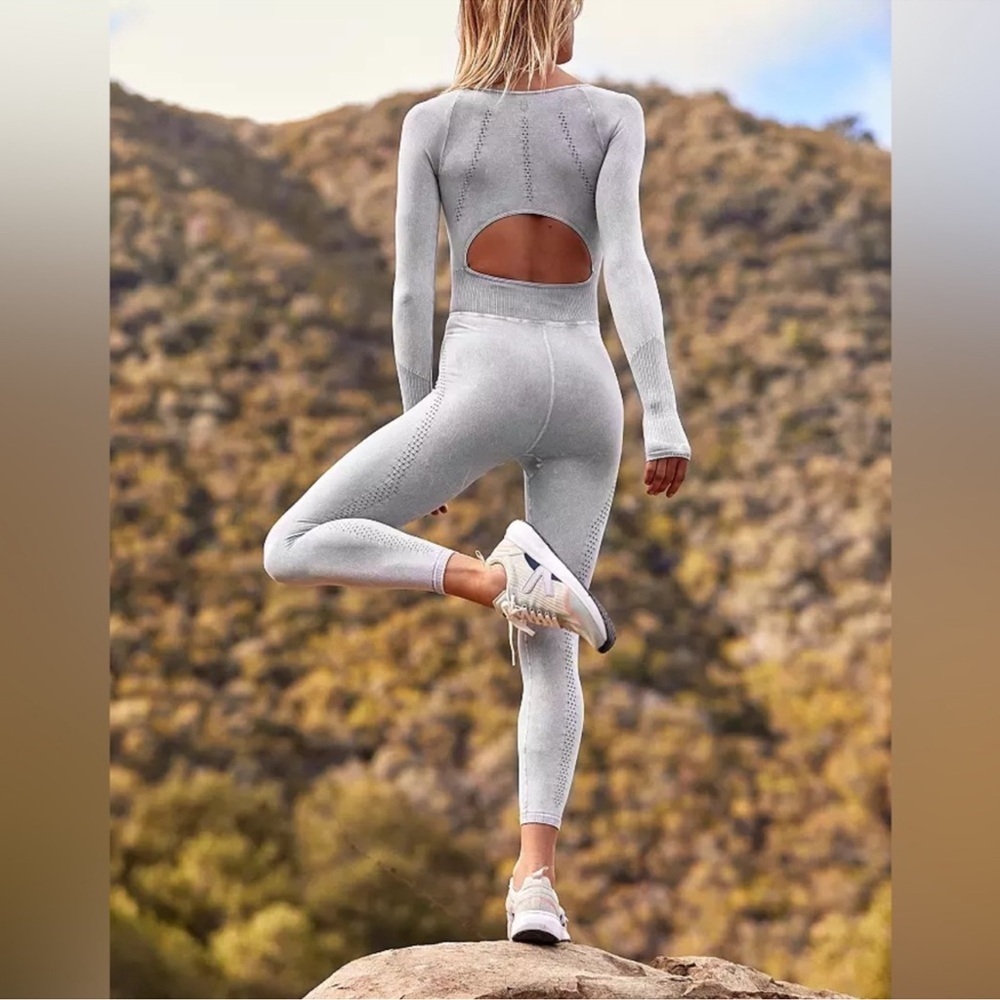 Free People Good Karma Jumpsuit Sz XS/S NWT | Free People Long sleeve Bodysuit - - Picture 3 of 13